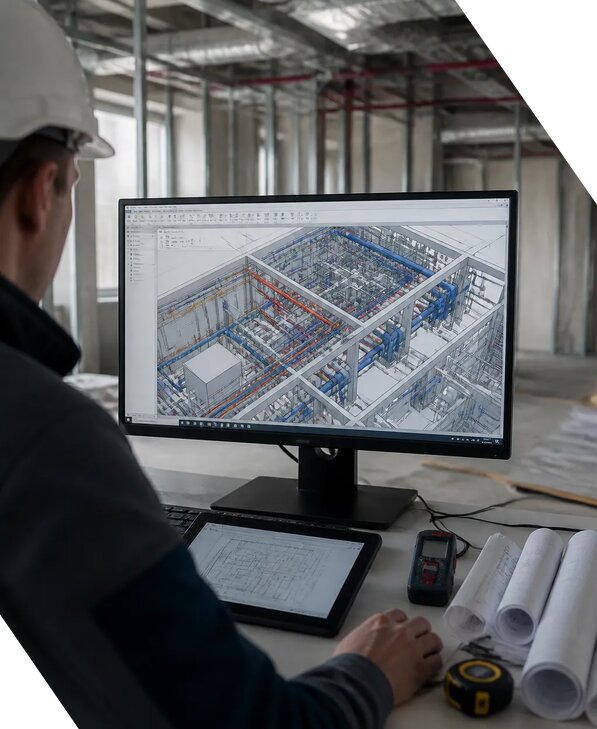 Создание BIM модели инженерных сетей для объектов в Рязани